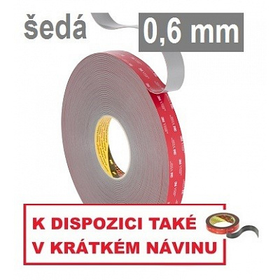 3M VHB™ GPH-060GF Oboustranně silně lepicí páska, tl. 0,6 mm 19 mm x 33 m