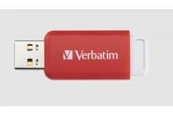VERBATIM Flash Disk 16GB DataBar USB 2.0 Drive, červená