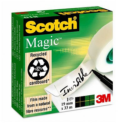 3M 810 Lepicí páska Scotch Magic Tape v zelené krabičce 19 mm x 33 m
