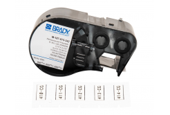 Brady M4-187-075-342 / 170719, 19.05 mm x 8.51 mm, Polyolefin, černý tisk / bílý podklad