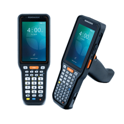 Datalogic 946450003 Skorpio X45 Handheld, 4" display, Android, 6GB RAM/128GB, 2D Standard Range, 39-key Functional Numeric, 5G, GPS, Wi-Fi 6E, Bluetooth, NFC, Pistol Grip, IP65/IP67, MIL-STD 810H.