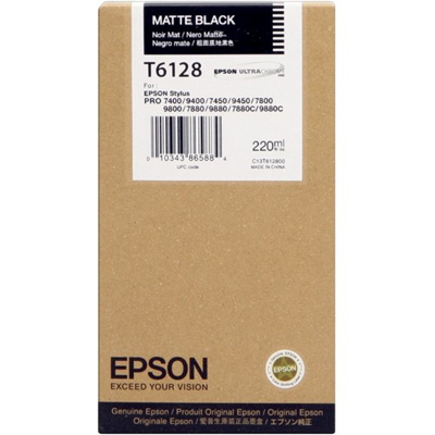 Epson T6128 C13T612800 matná černá (matte black) originální cartridge