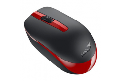 Genius Myš NX-7007, 1200DPI, 2.4 [GHz], optická, 3tl., bezdrátová USB, černo-červená, AA