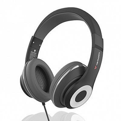 Verbatim 30198 TruSound sluchátka s mikrofonem, drátová, černá, plug and play typ USB-C