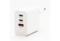 Powerton Síťový adaptér 65W, 3 porty, USB-C, USB-A, 65W GaN Charger