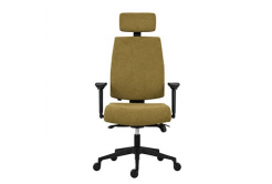 Powerton ERGO JANA Kancelářské ergonomické křeslo, žlutá