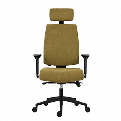 Powerton ERGO JANA Kancelářské ergonomické křeslo, žlutá