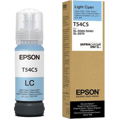 Epson T54C5 C13T54C520 světle azurová (light cyan) originální inkoustová náplň