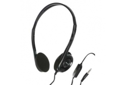 Genius HS-200C, sluchátka s mikrofonem, bez ovládání hlasitosti, černá, 3.5 mm jack