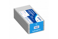 Epson SJIC22P(C) C33S020602 pro ColorWorks, azurová (cyan) originální cartridge