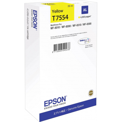 Epson T7554 XL C13T75544N žlutá (yellow) originální cartridge