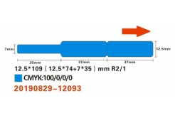 Niimbot štítky na kabely RXL 12,5x109mm 60ks Blue pro D11 a D110