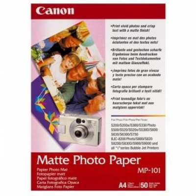 Canon 7981A005 Matte Photo Paper, foto papír, matný, bílý, A4, 170 g/m2, 50 ks, MP-101 A4, inkoustový