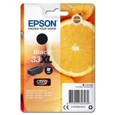 Epson T33XL C13T33514012 černá (black) originální cartridge