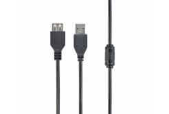 Kabel CABLEXPERT CCF-USB2-AMAF-10 USB A-A 3m 2.0 prodlužovací HQ s ferritovým jádrem