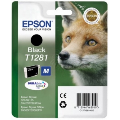 Epson T12814022, T1281 černá (black) originální cartridge