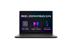 ASUS ROG Zephyrus G14/GU405AR-SY006W/U9-386H/14"/2880x1800/32GB/1TB/RTX 5070Ti/W11H/Gray/2R
