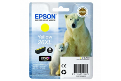 Epson T26344022, T263440, 26XL žlutá (yellow) originální cartridge