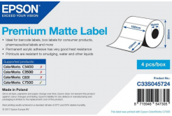 Epson C33S045724 Premium Matte, pro ColorWorks, 102x152mm, 800ks, bílé samolepicí etikety