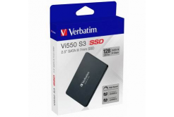 SSD Interní Verbatim Vi550, 49350, 128GB, černý, 560 MB/s-R, SATA III, 430 MB/s-W