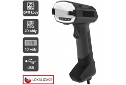 Virtuos EHE0014 CCD 2D DPM průmyslová čtečka HT-880DPM, USB, tmavě šedá