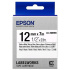 Epson LabelWorks LK-4WBVN C53S654041 12mm x 7m, černý tisk / bílý podklad, vinylová, originální páska