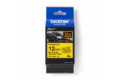 Brother TZ-FX631 / TZe-FX631, 12mm x 8m, černý tisk/žlutý podklad, originální páska