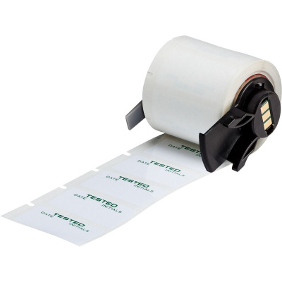Brady M6-30-423-TEST / 173806, 19.05 mm, Polyester, zelený tisk / bílý podklad