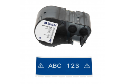 Brady M5C-1500-595-BL-WT / 170939, 38.10 mm x 7.62 m, Vinyl, bílý tisk / modrý podklad