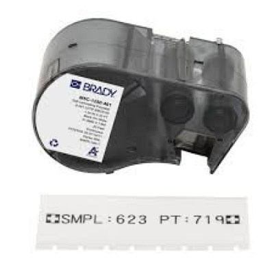 Brady M5C-1250-461 / 170877, 31.75 mm x 7.62 m, Polyester, černý tisk / bílý podklad