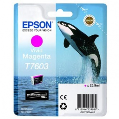 Epson T7603 T76034010 purpurová (magenta) originální cartridge