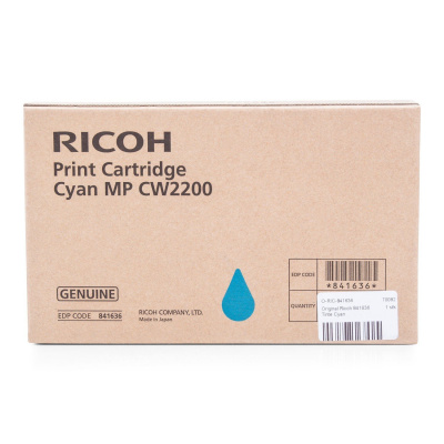 Ricoh 841636 azurová (cyan) originální cartridge