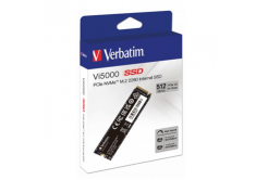 SSD Interní Verbatim Vi5000 M.2, 31825, 512GB, černý, 5000 MB/s-R, NVMe, 2500 MB/s-W