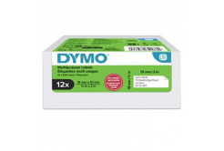 Dymo 2234186, 51mm x 19mm, multifunkční, snímatelné, bílé, originální papírové štítky, 12 x 500 ks