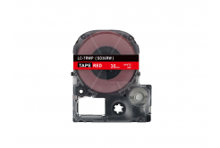 Epson LC-SD36RW, 36mm x 8m, bílý tisk / červený podklad, kompatibilní páska