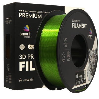 Smart Print FG-S198-E1, 3D filament, PETG, Transparent Green, 1kg, 1,75mm