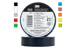 3M Temflex 155 Elektroizolační páska, tl. 0,13 mm, 19 mm x 20 m 19 mm x 20 m červená/red