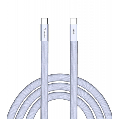 VERBATIM Kabel Sync & Charge SoftTouch USB-C, 60W, 120cm, fialová
