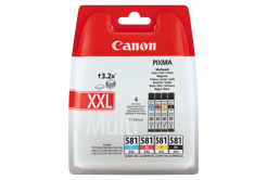 Canon originální ink CLI-581XXL C/M/Y/BK, CMYBK, blistr s ochranou, 11.7ml, 1998C004, Canon 4-pack PIXMA TR7550, TS6150, TS8251