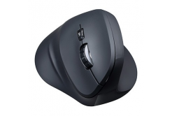 Powerton ERGO SHARK Myš bezdrátová, černá, 1600DPI