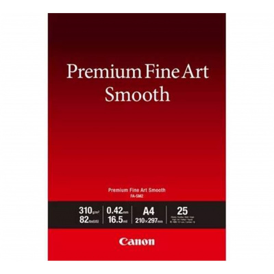 Canon 1711C011 Premium Fine Art Smooth, foto papír, matný, inkoustový, bílý, A4, 310 g/m2, 25 ks
