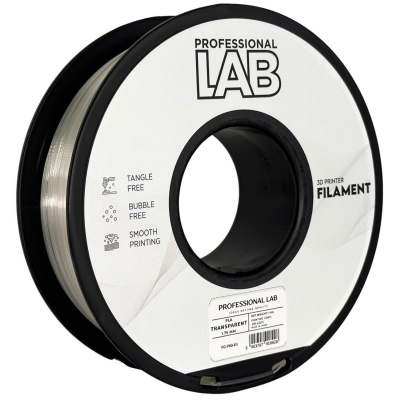 Professional Lab FG-P68-E1, 3D filament, PLA, Transparent, 1kg, 1,75mm