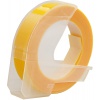 Dymo Omega, 9mm x 3m, bílý tisk / žlutý podklad, kompatibilní páska