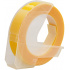 Dymo Omega, 9mm x 3m, bílý tisk / žlutý podklad, kompatibilní páska