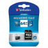 Verbatim 44084 Micro Secure Digital Card Premium, paměťová karta, micro SDXC, 64GB, UHS-I U1 (Class 10), s adaptérem