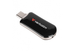 Verbatim USB flash disk, USB C, 128GB, Plectra, černý, 30225, USB C