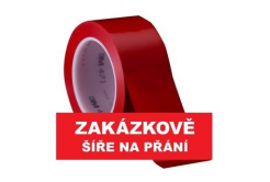 3M 471 Označovací PVC  lepicí páska, otěruvzdorná, červená 100 mm x 33 m