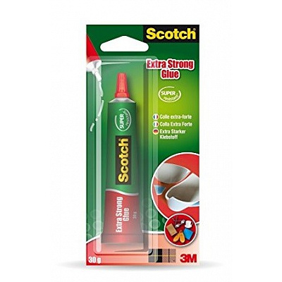 3M Scotch Extra silné čiré lepidlo (3030C12), tuba 30 ml