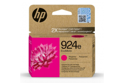HP 924e 4K0U8NE#CE1 purpurová (magenta) originální cartridge, po expiraci