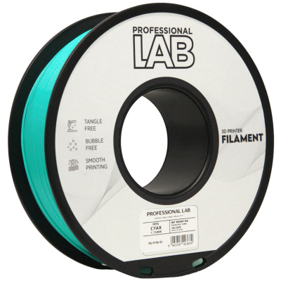 Professional Lab FG-P196-E1, 3D filament, PETG, Cyan, 1kg, 1,75mm